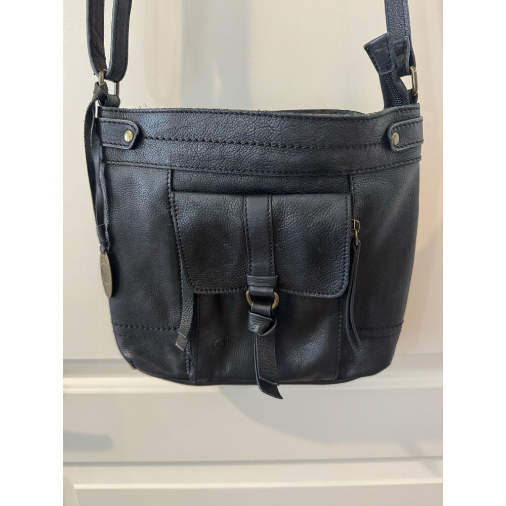 Born Womens Handbag Black Leather Crossbody Bag Shoulder Satchel